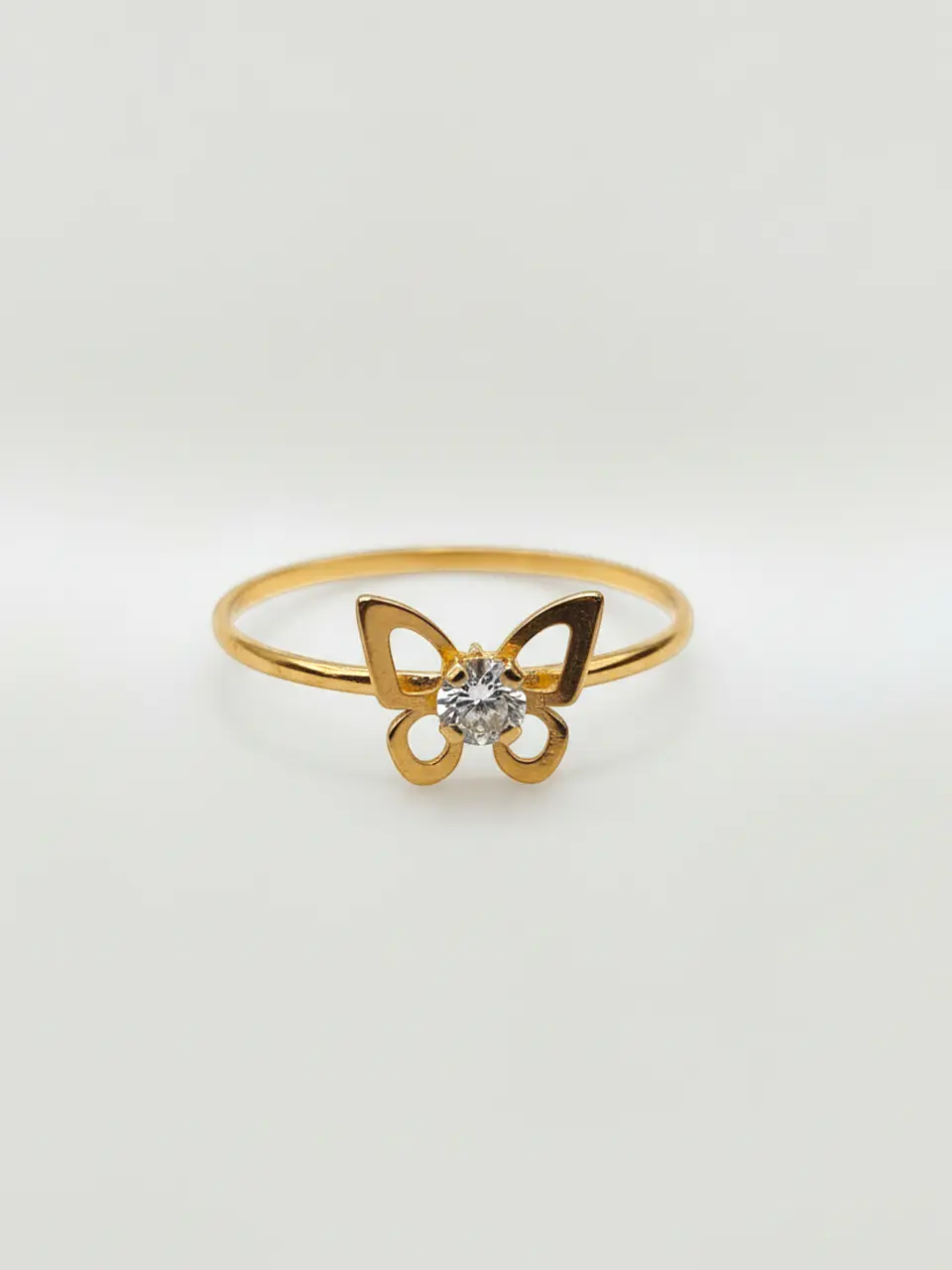 Anillo Mariposa Brillo de Circón Oro 18k 4