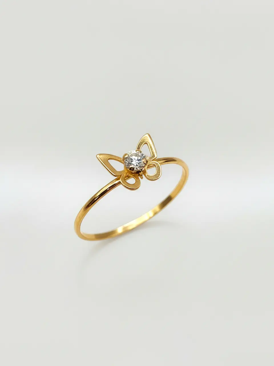 Anillo Mariposa Brillo de Circón Oro 18k 5