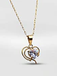 Cadena Corazón de Brillo Circón Oro 18k - Miniatura 4