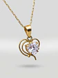 Cadena Corazón de Brillo Circón Oro 18k - Miniatura 5