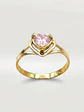 Anillo Corazón Rosa de Francia Esencia Oro 18k - Miniatura 1