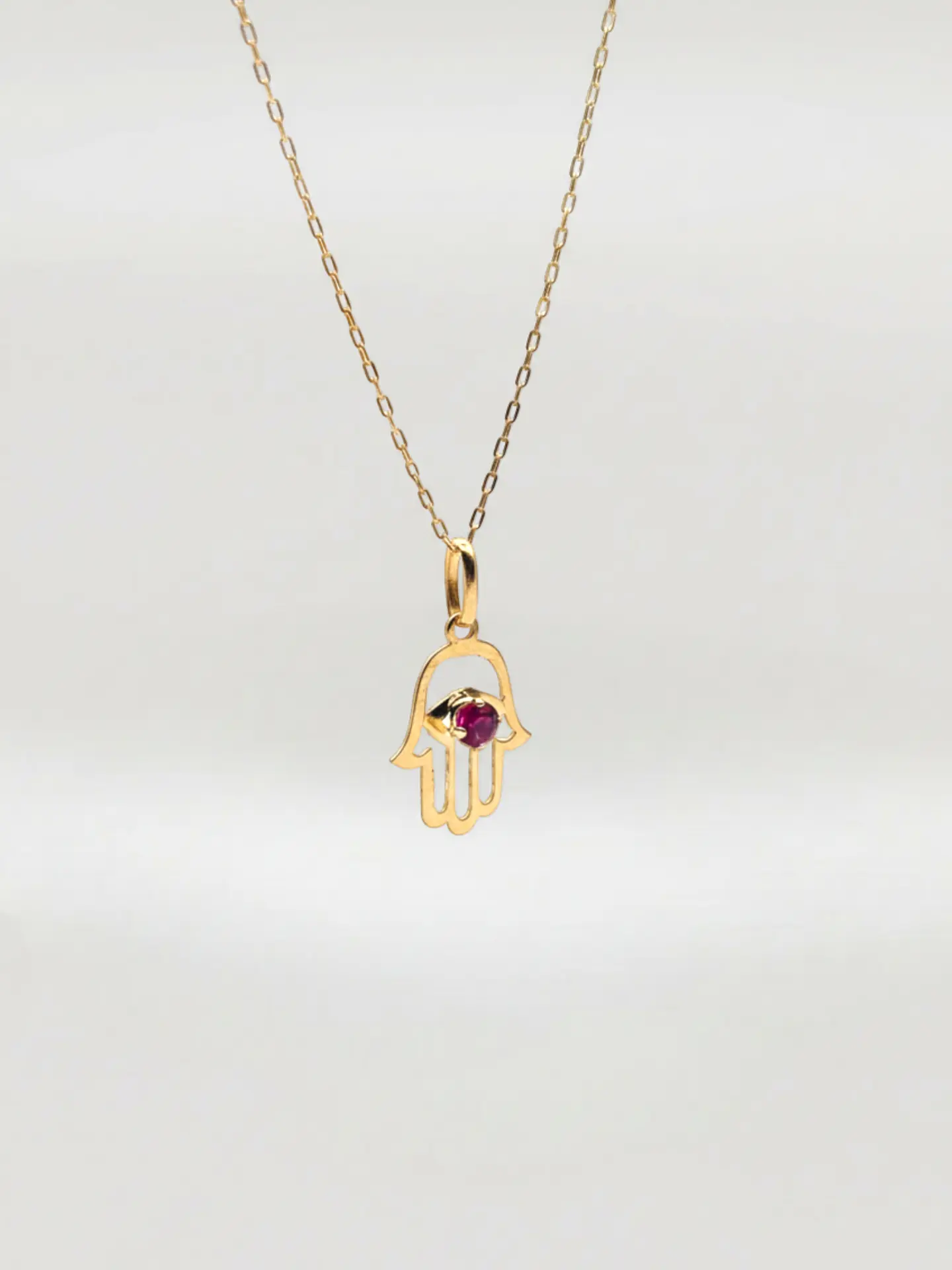 Cadena Mano de Fátima Sagrada Oro 18k 3