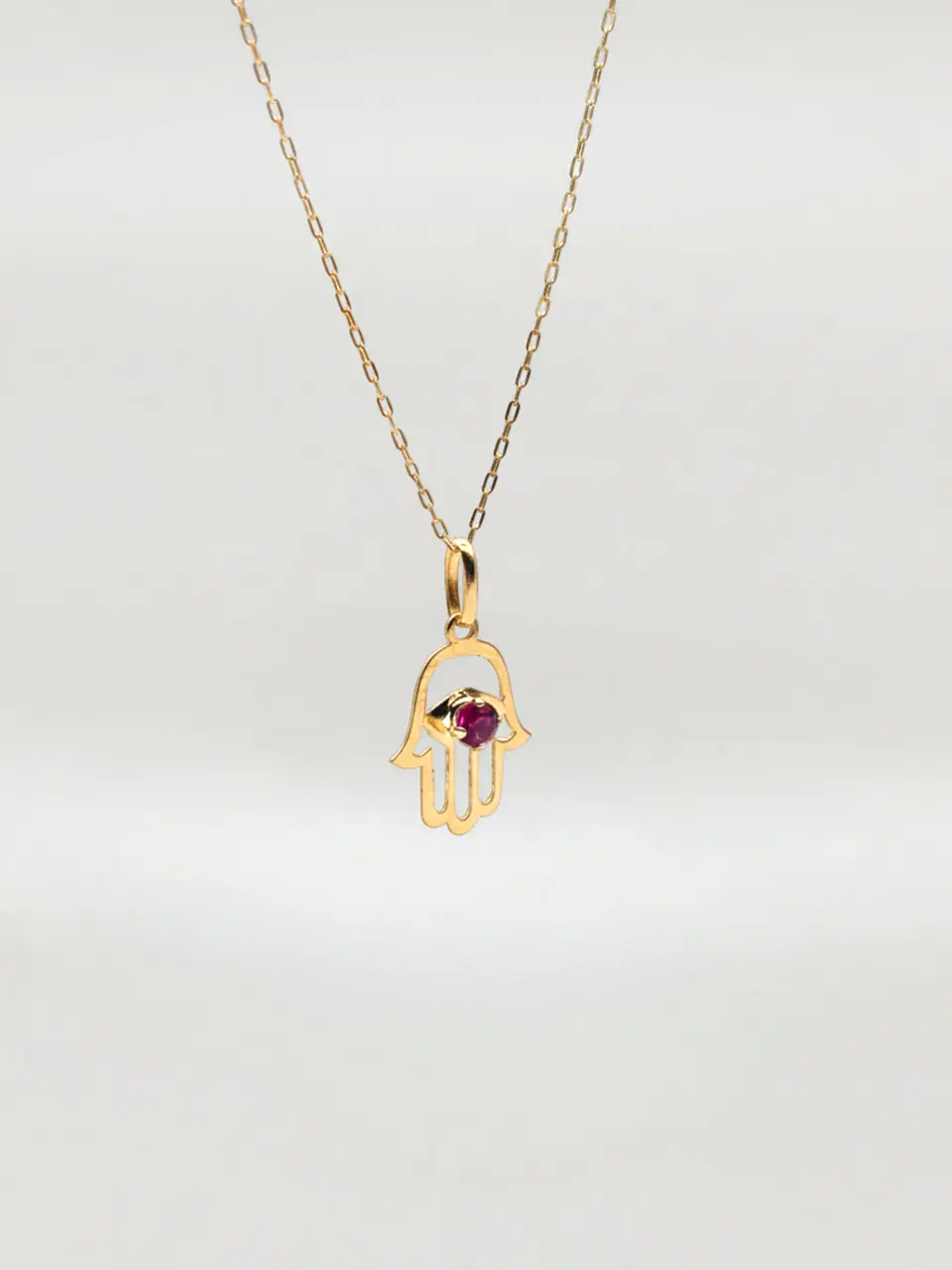 Cadena Mano de Fátima Sagrada Oro 18k 3