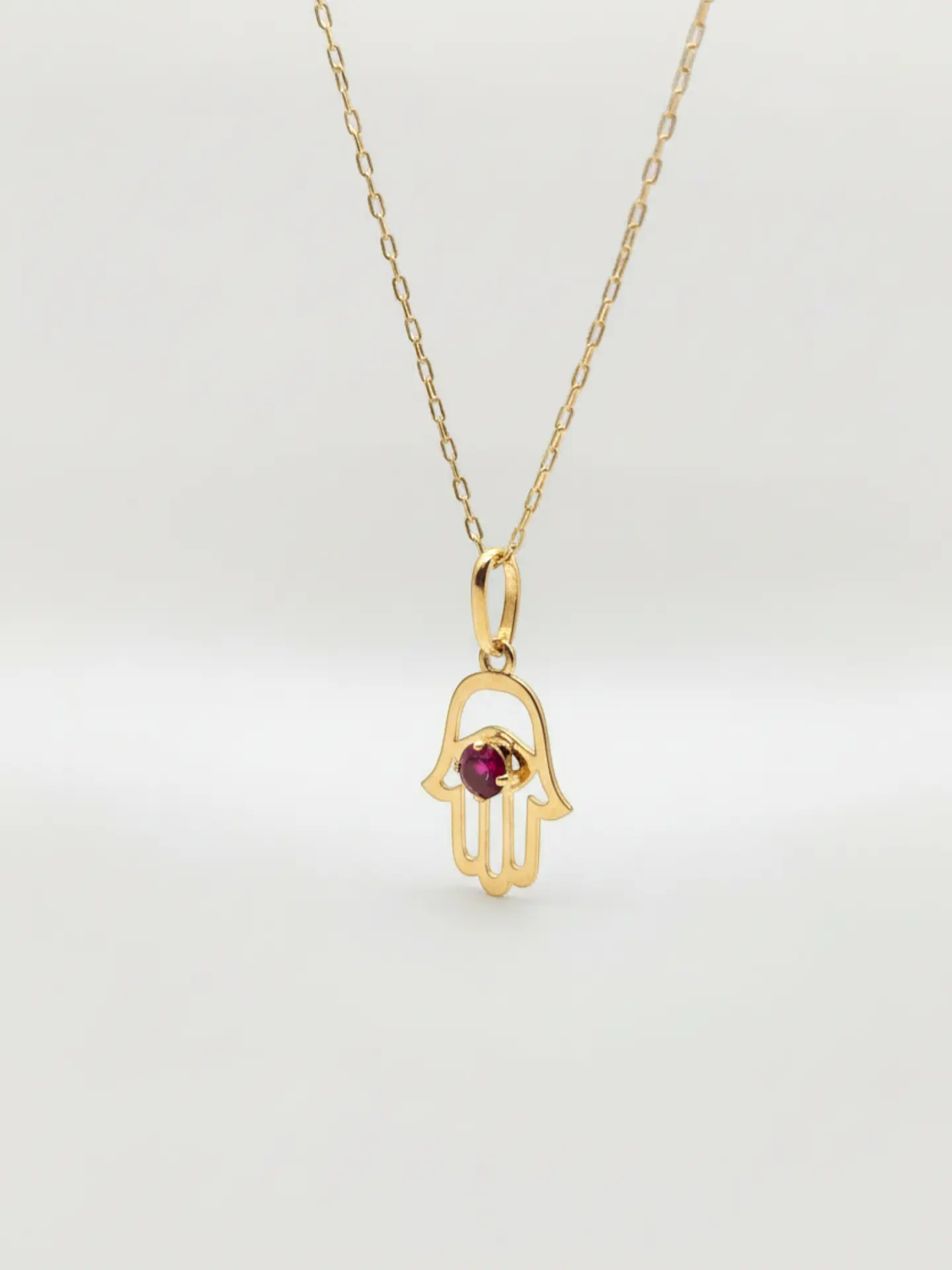 Cadena Mano de Fátima Sagrada Oro 18k 4