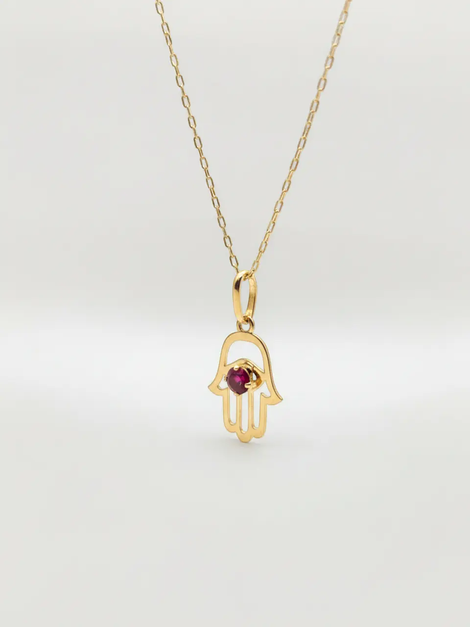 Cadena Mano de Fátima Sagrada Oro 18k 4