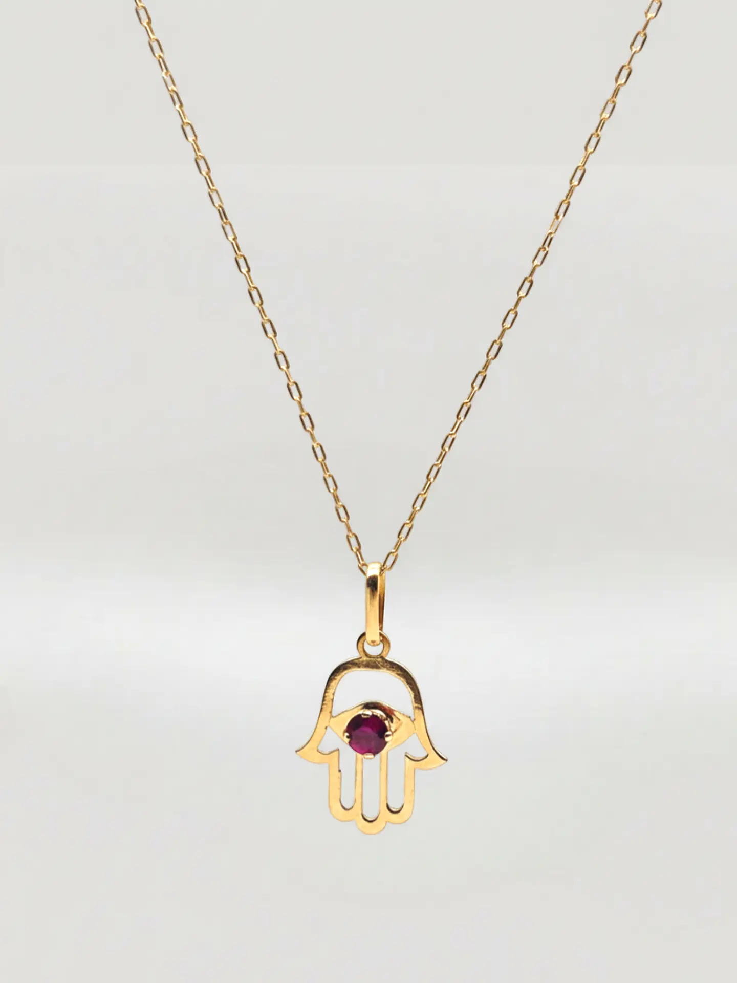 Cadena Mano de Fátima Sagrada Oro 18k 1