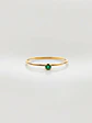 Anillo Solitario Jardín de Esmeralda Oro 18k - Miniatura 3