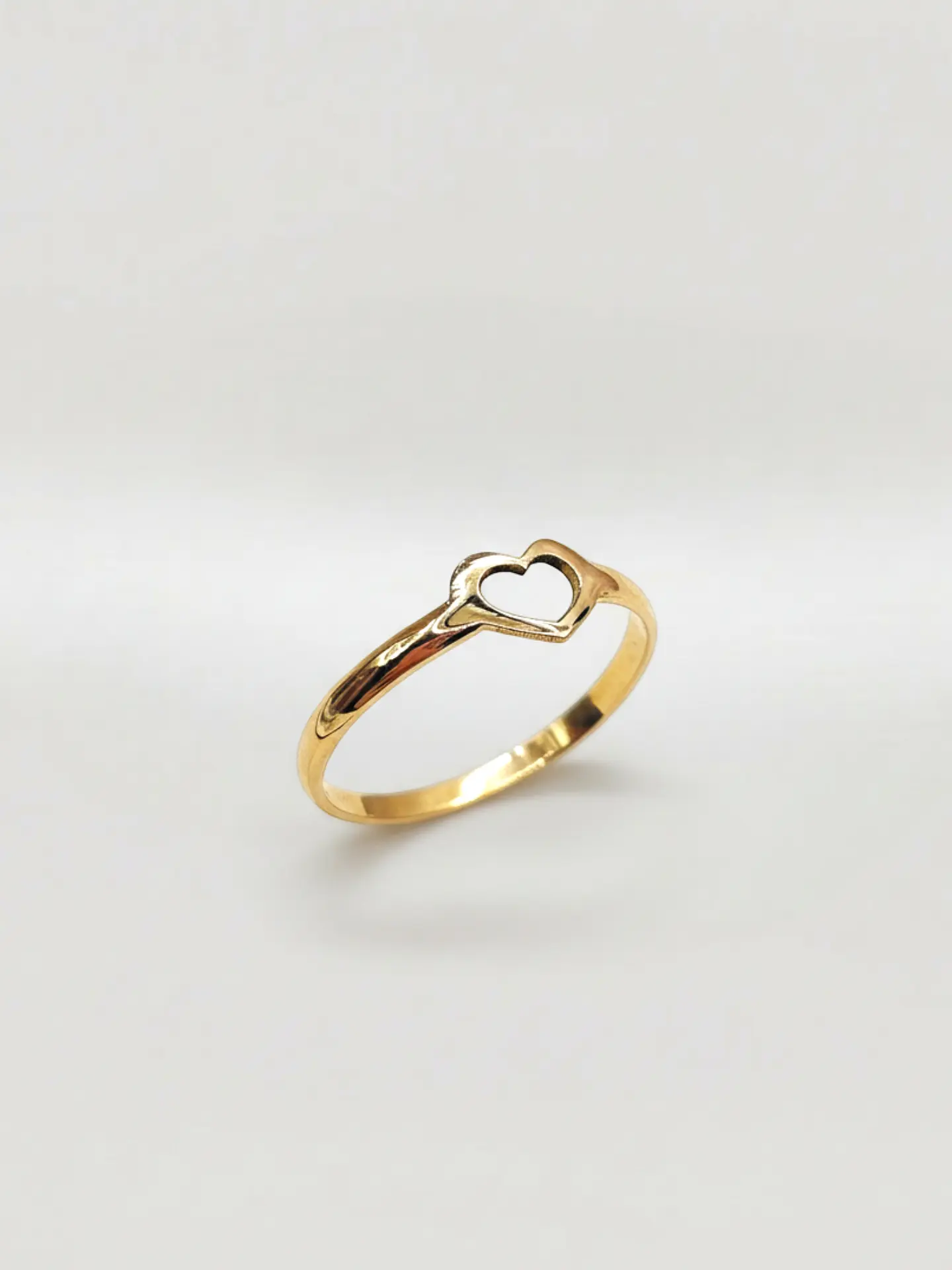 Anillo Silueta Corazón Oro 18k 3