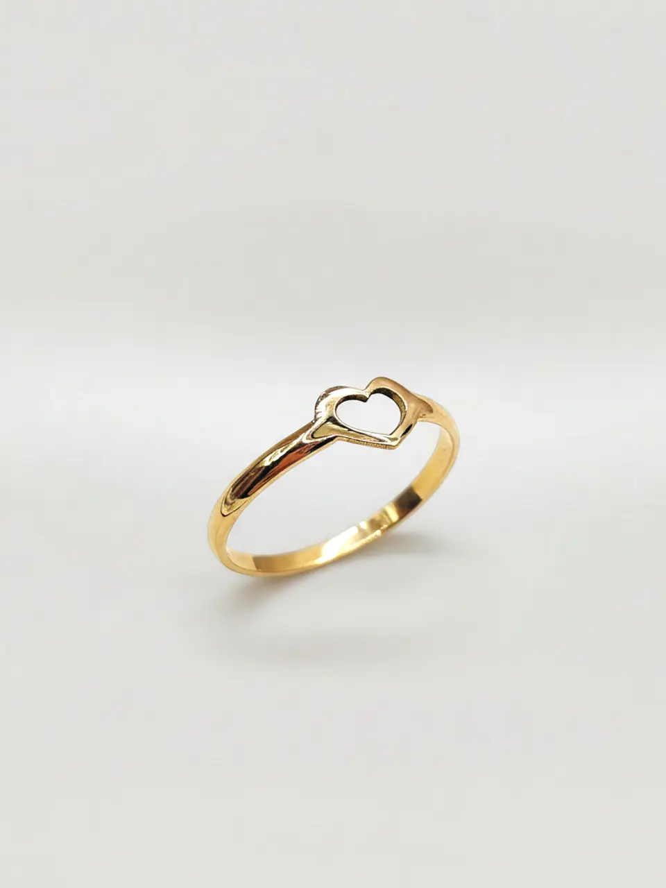 Anillo Silueta Corazón Oro 18k 3
