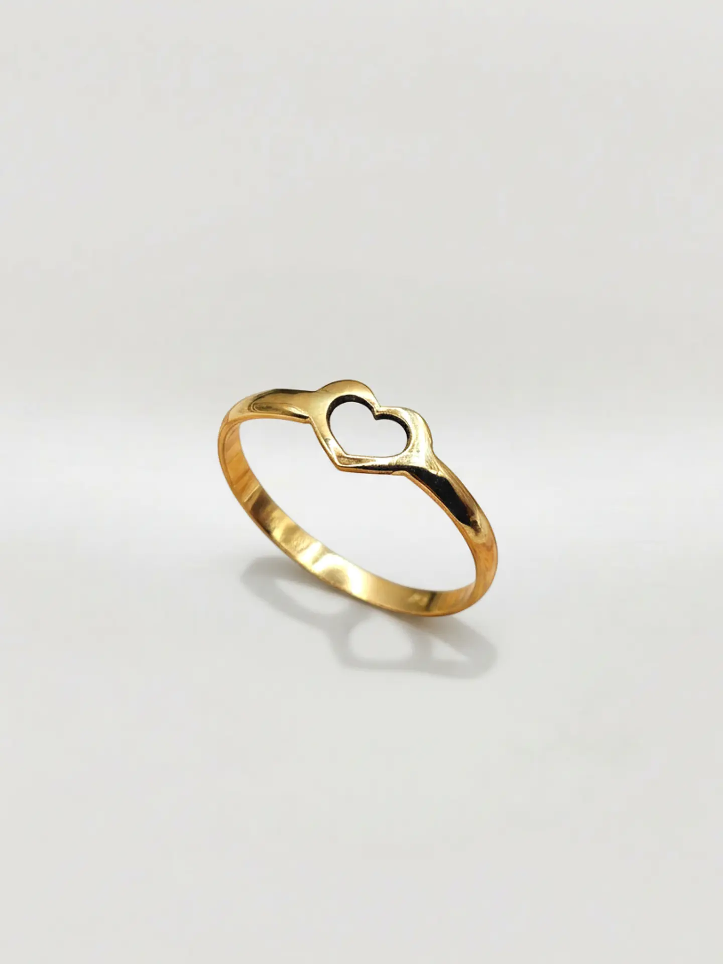 Anillo Silueta Corazón Oro 18k 4