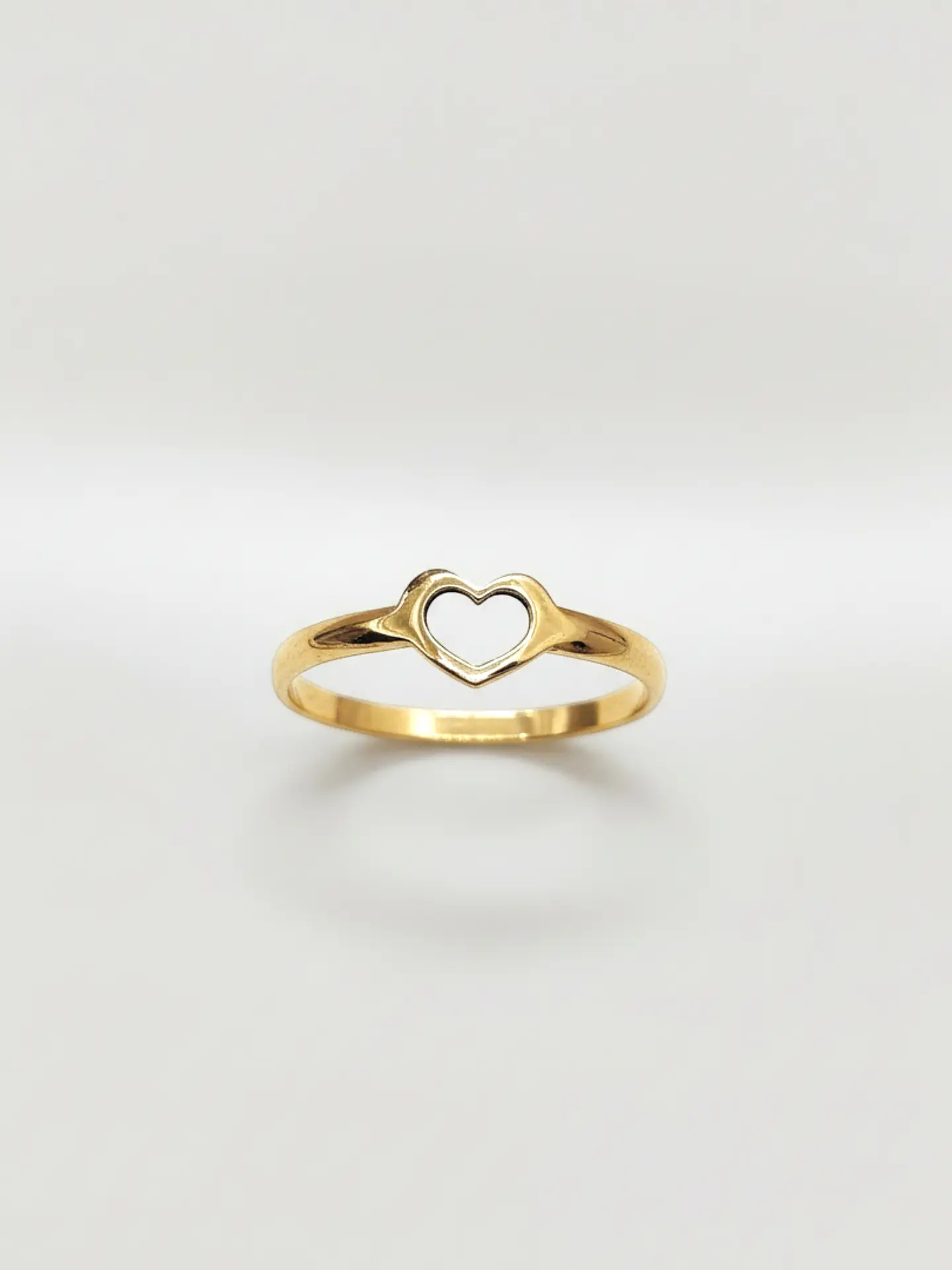 Anillo Silueta Corazón Oro 18k 5