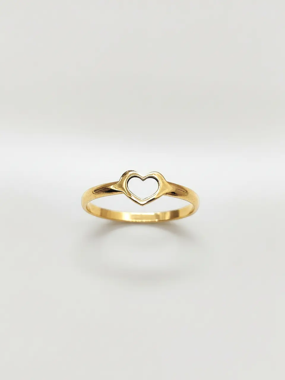 Anillo Silueta Corazón Oro 18k 5