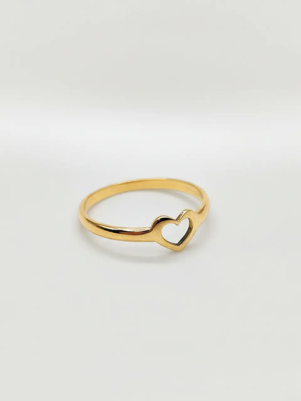 Anillo Silueta Corazón Oro 18k 6