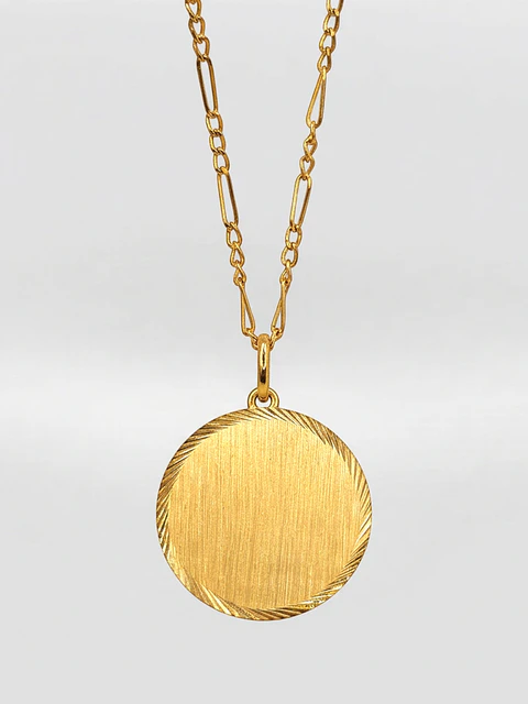 Cadena Cartier con Disco de Prestigio Oro 18k