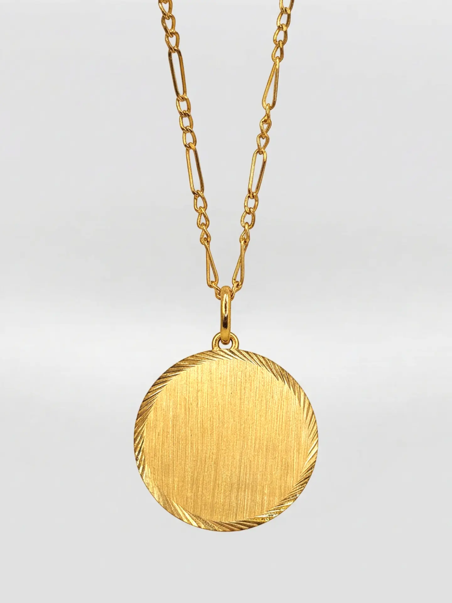 Cadena Cartier con Disco de Prestigio Oro 18k 1