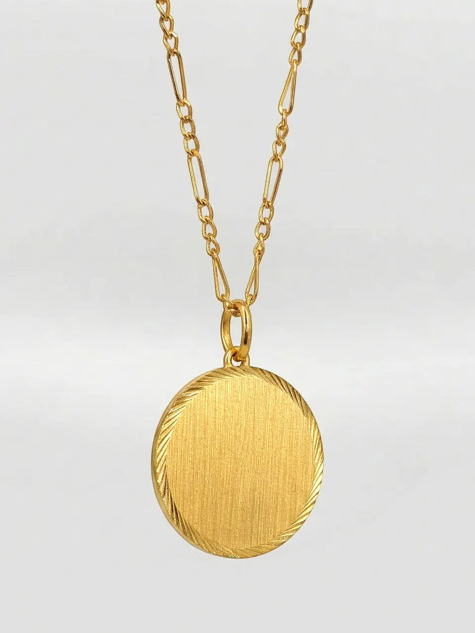 Cadena Cartier con Disco de Prestigio Oro 18k 3