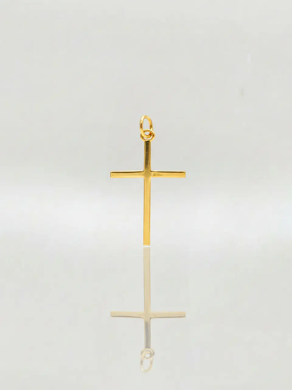 Colgante Cruz Estilizada de Fe Oro 18k 2