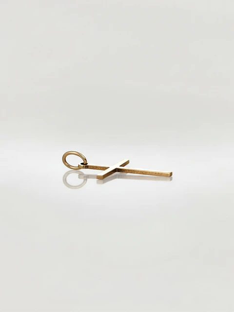 Colgante Cruz Estilizada Devoción Oro 18k