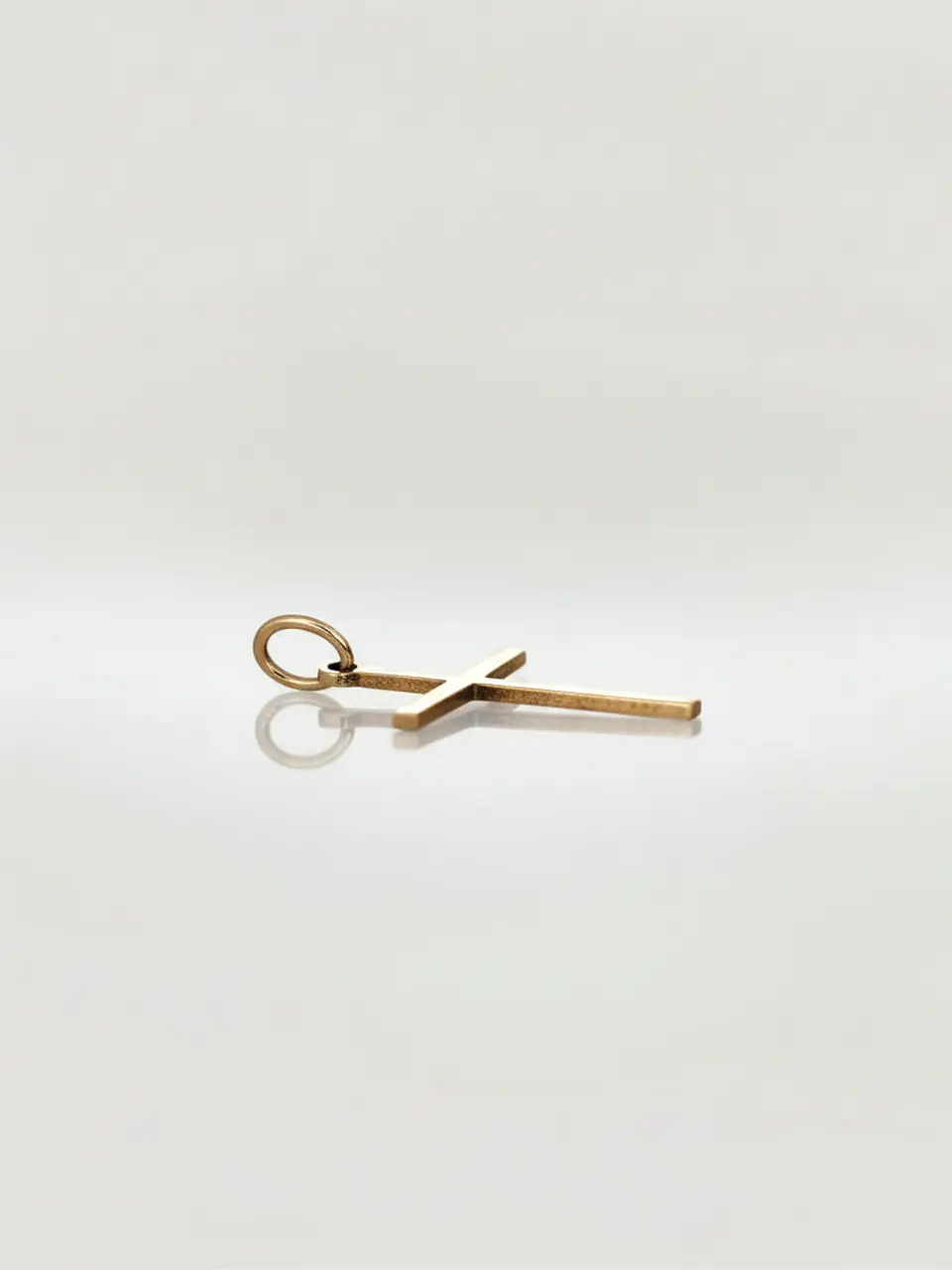 Colgante Cruz Estilizada Devoción Oro 18k 2