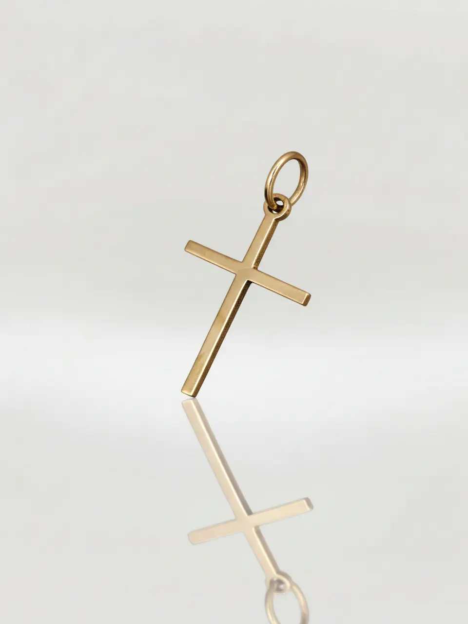 Colgante Cruz Estilizada Devoción Oro 18k 4