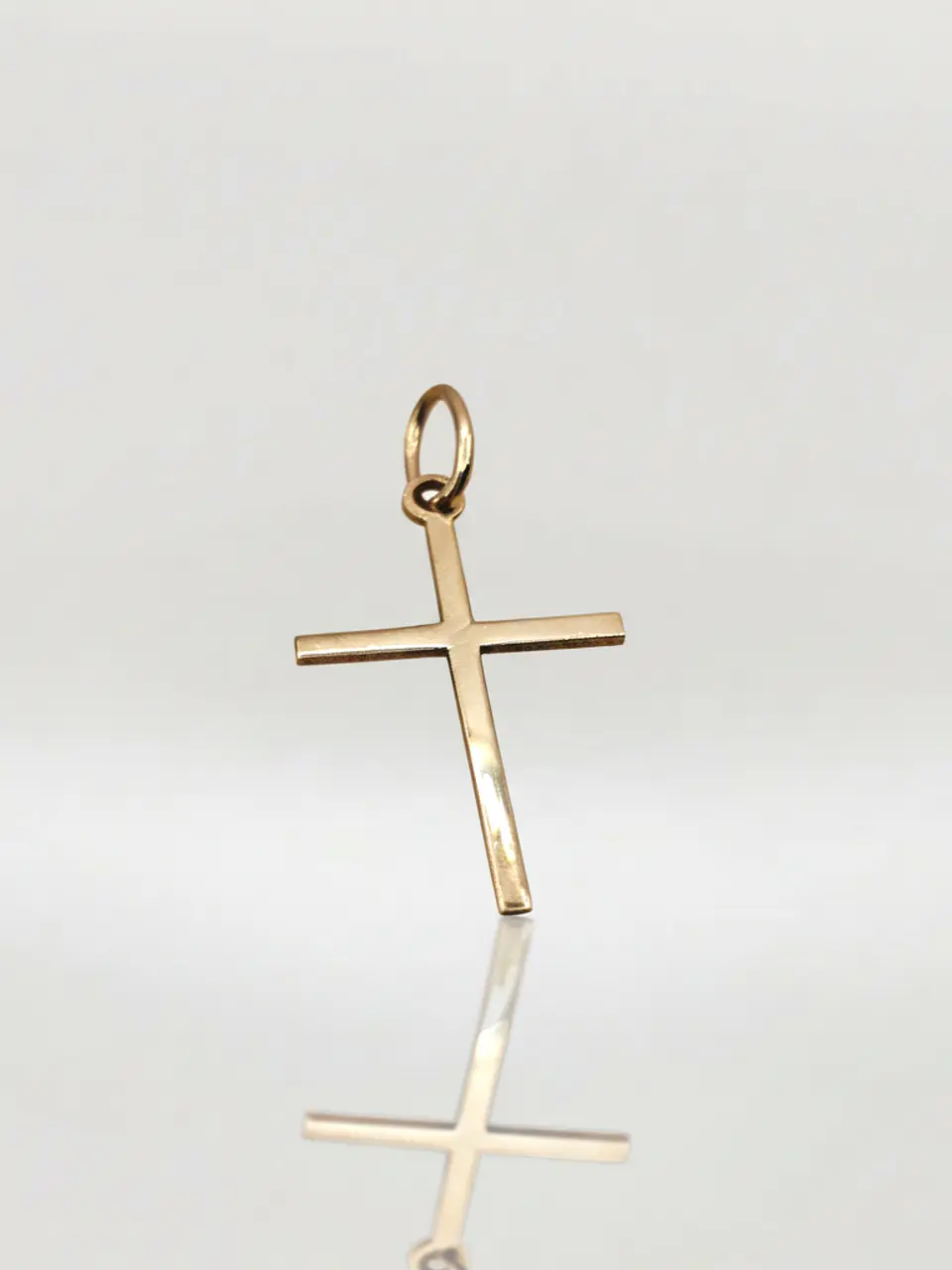 Colgante Cruz Estilizada Devoción Oro 18k 7