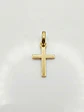 Colgante Cruz Estilizada Esencia Oro 18k - Miniatura 1