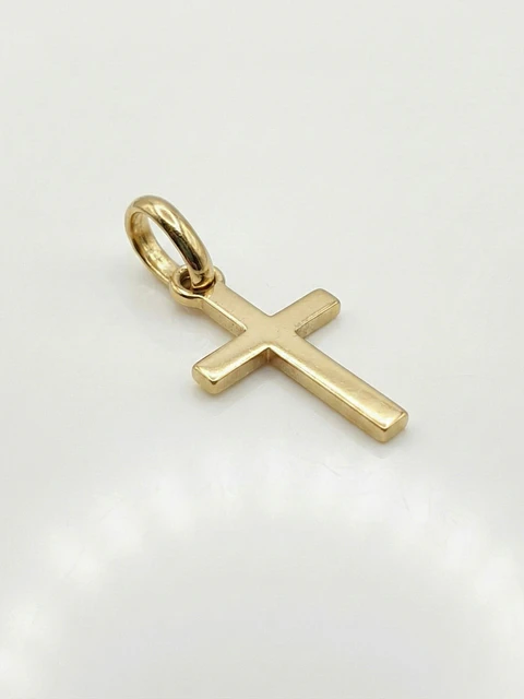 Colgante Cruz Estilizada Esencia Oro 18k