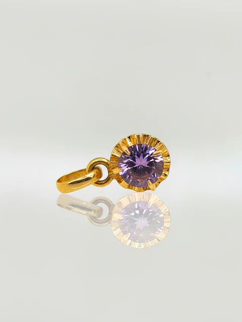 Colgante Chatón Amatista Esplendor Oro 18k