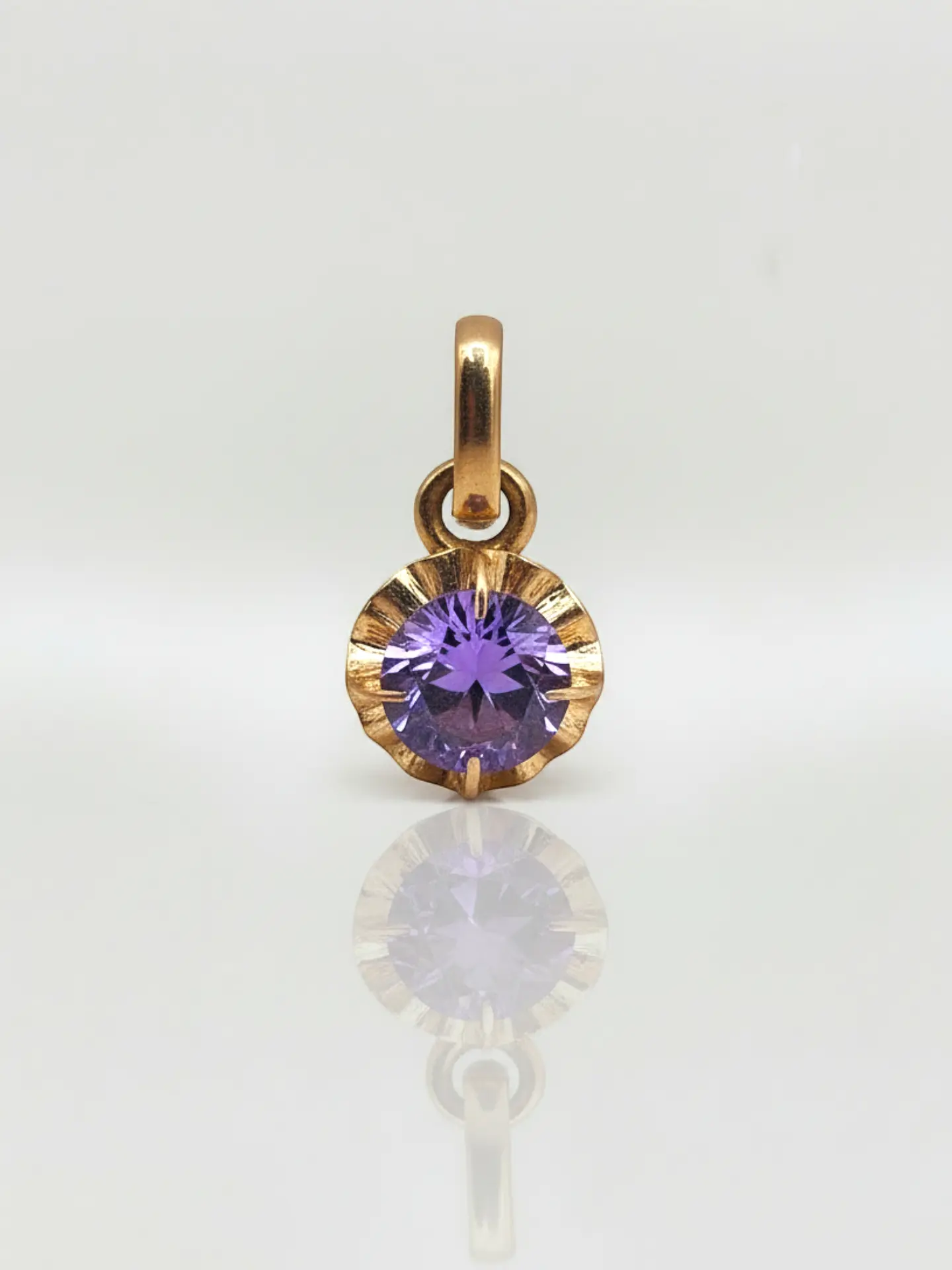 Colgante Chatón Amatista Esplendor Oro 18k 3