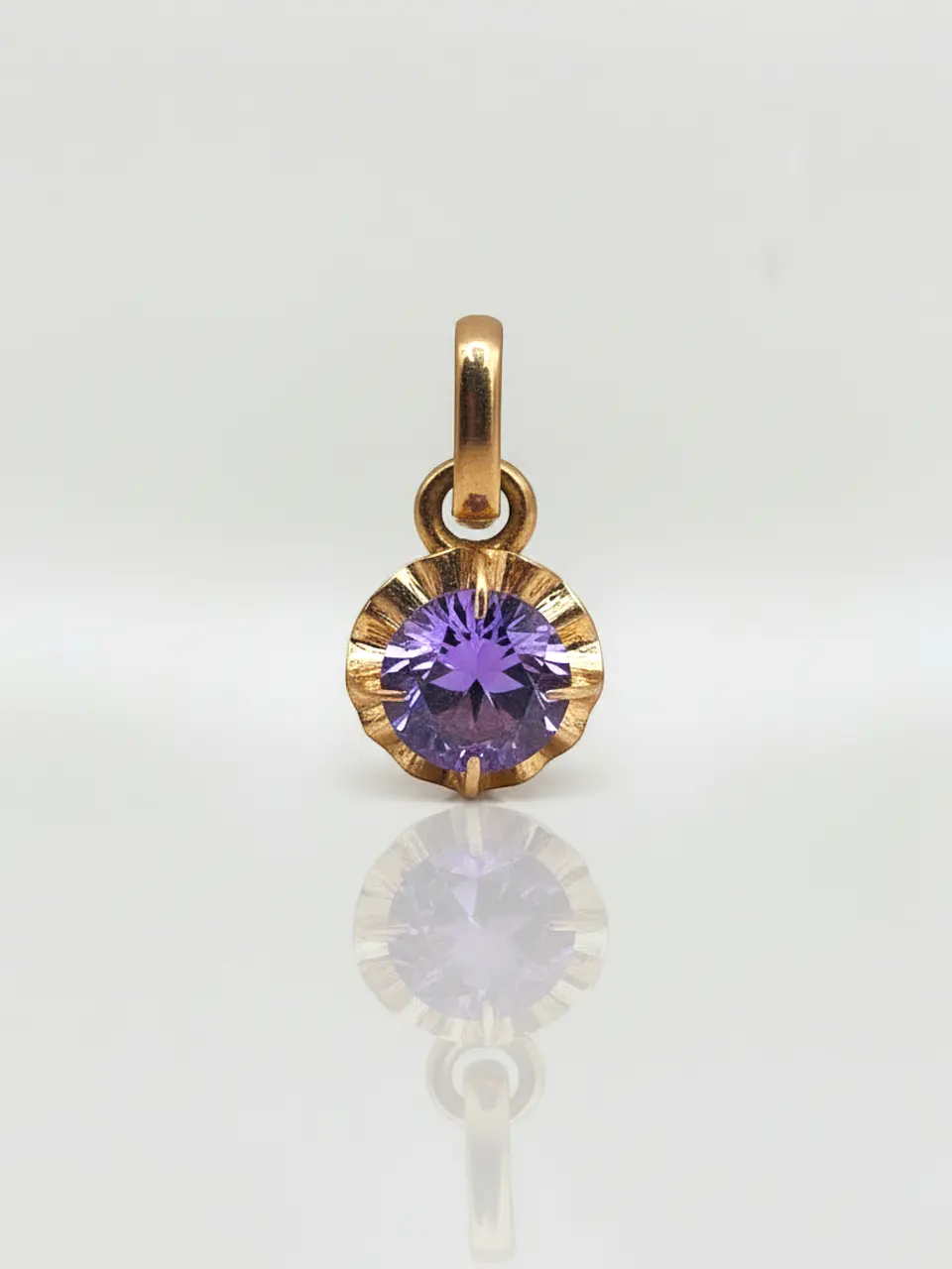 Colgante Chatón Amatista Esplendor Oro 18k 3