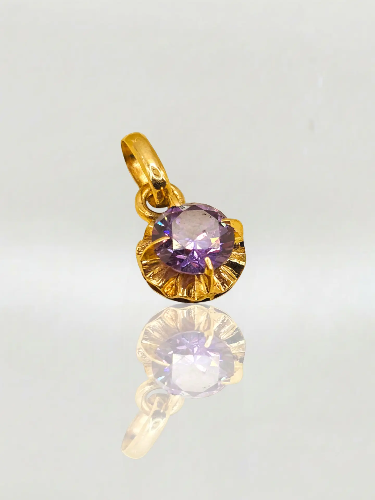 Colgante Chatón Amatista Esplendor Oro 18k 1