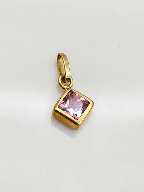 Colgante Rombo Rosa de Francia Mística Oro 18k