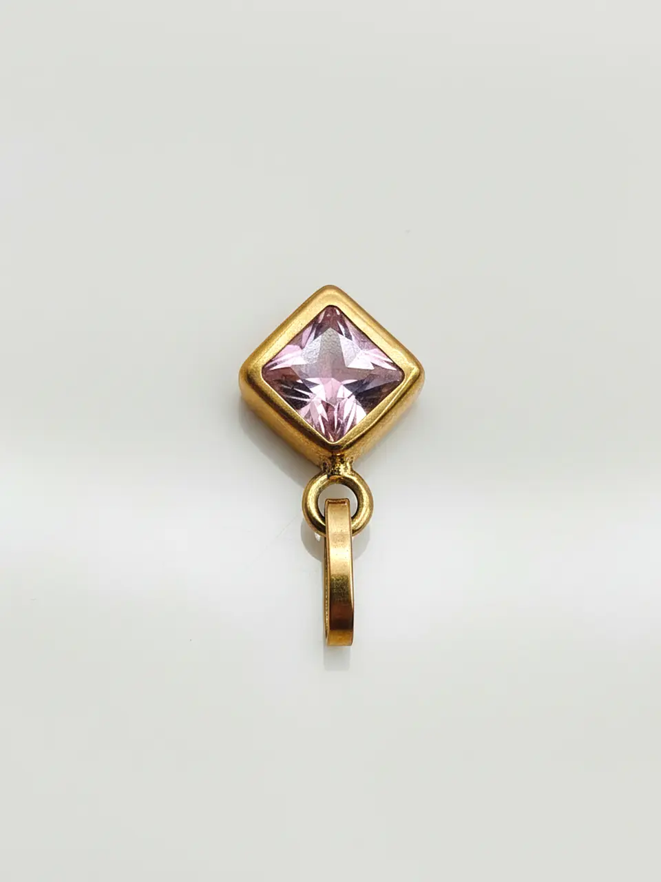 Colgante Rombo Rosa de Francia Mística Oro 18k 3