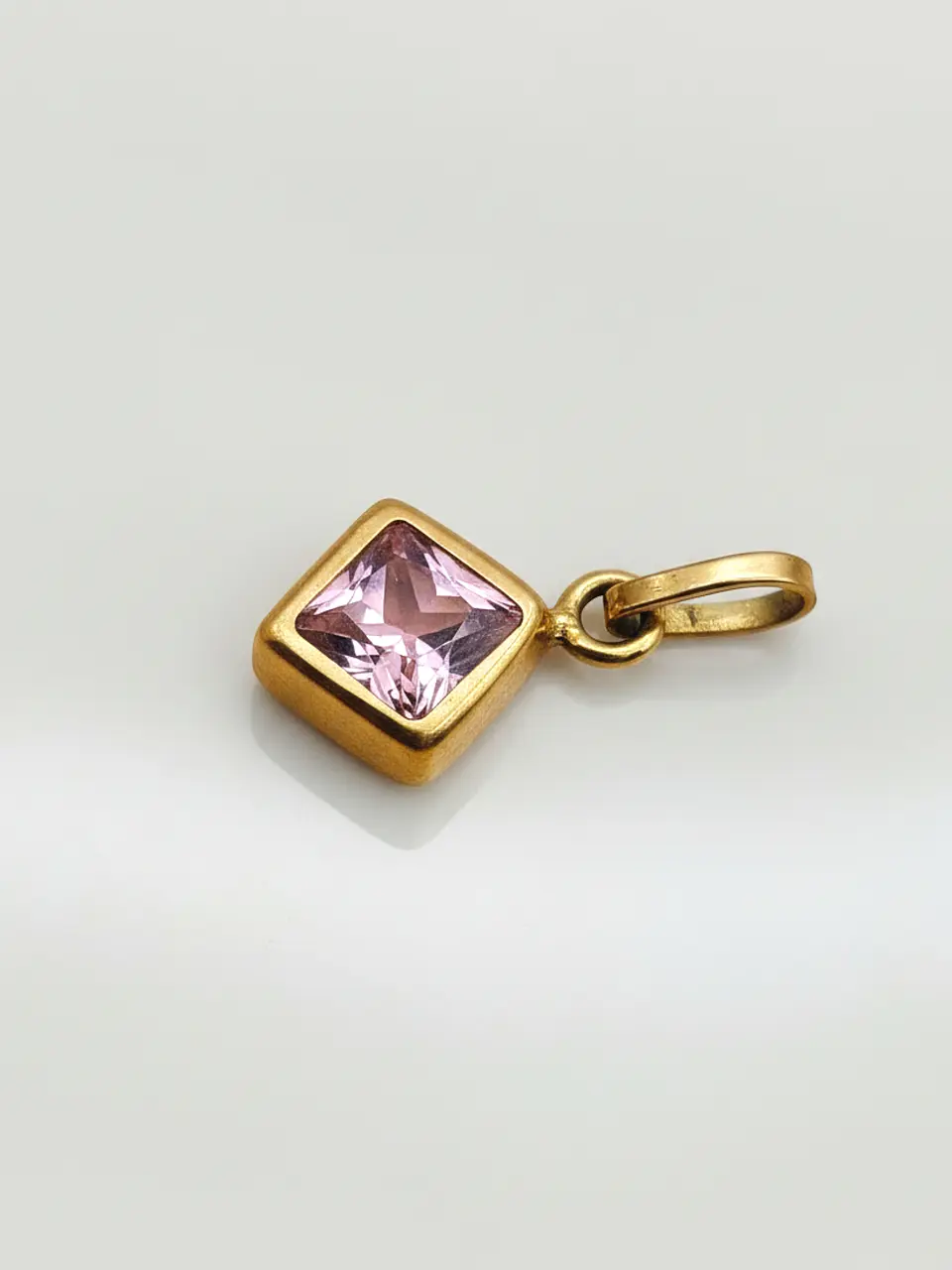 Colgante Rombo Rosa de Francia Mística Oro 18k 4