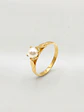 Anillo Pistilo Perla Cultivada Esplendor Oro 18k - Miniatura 2