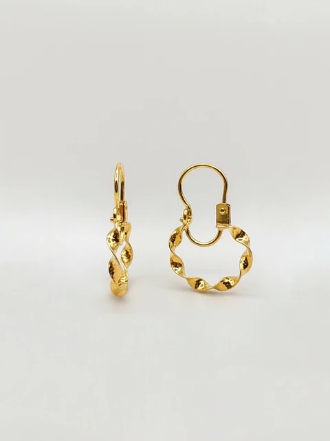 Aros Argolla Espiral Dinámica Oro 18k