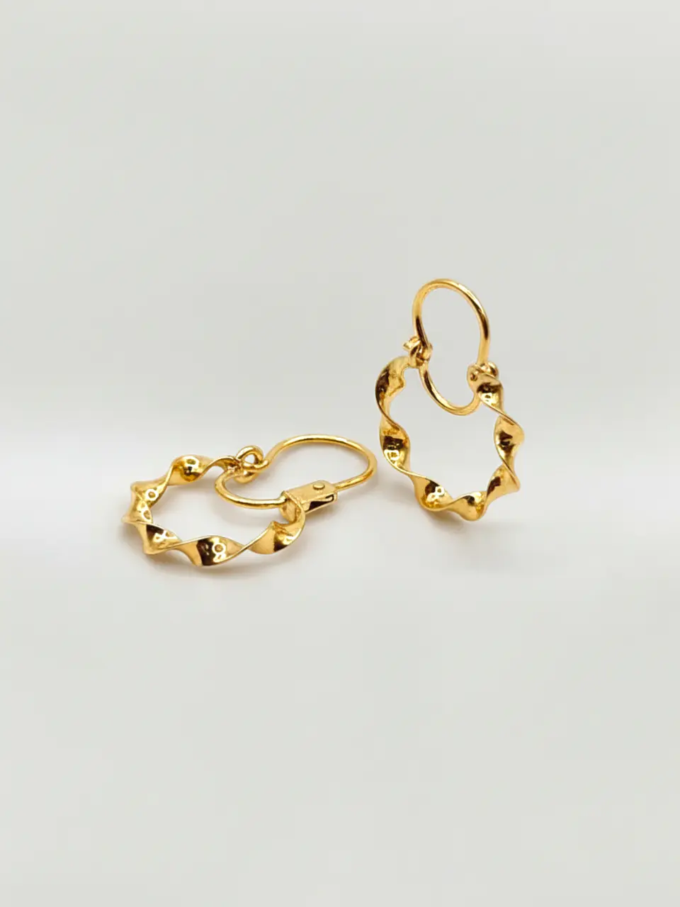 Aros Argolla Espiral Dinámica Oro 18k 6