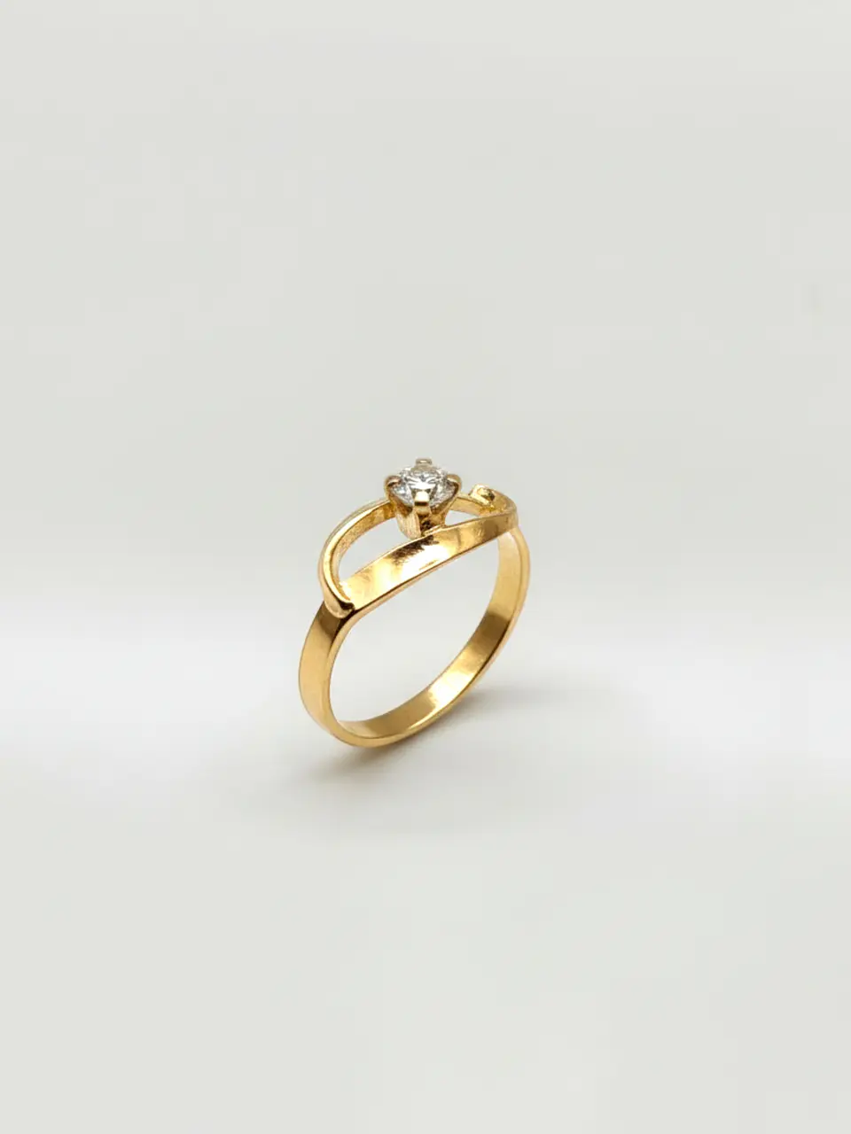 Anillo Fulgor de Circón Oro 18k 2