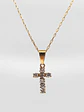Cadena Cruz de Brillo Sagrado Circones Oro 18k - Miniatura 1
