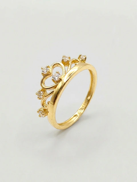Anillo Corona de Brillo Imperial Circones Oro 18k