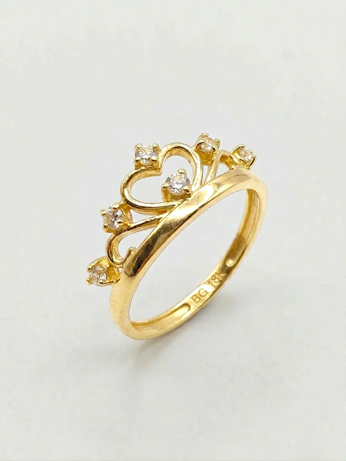 Anillo Corona de Brillo Imperial Circones Oro 18k 5