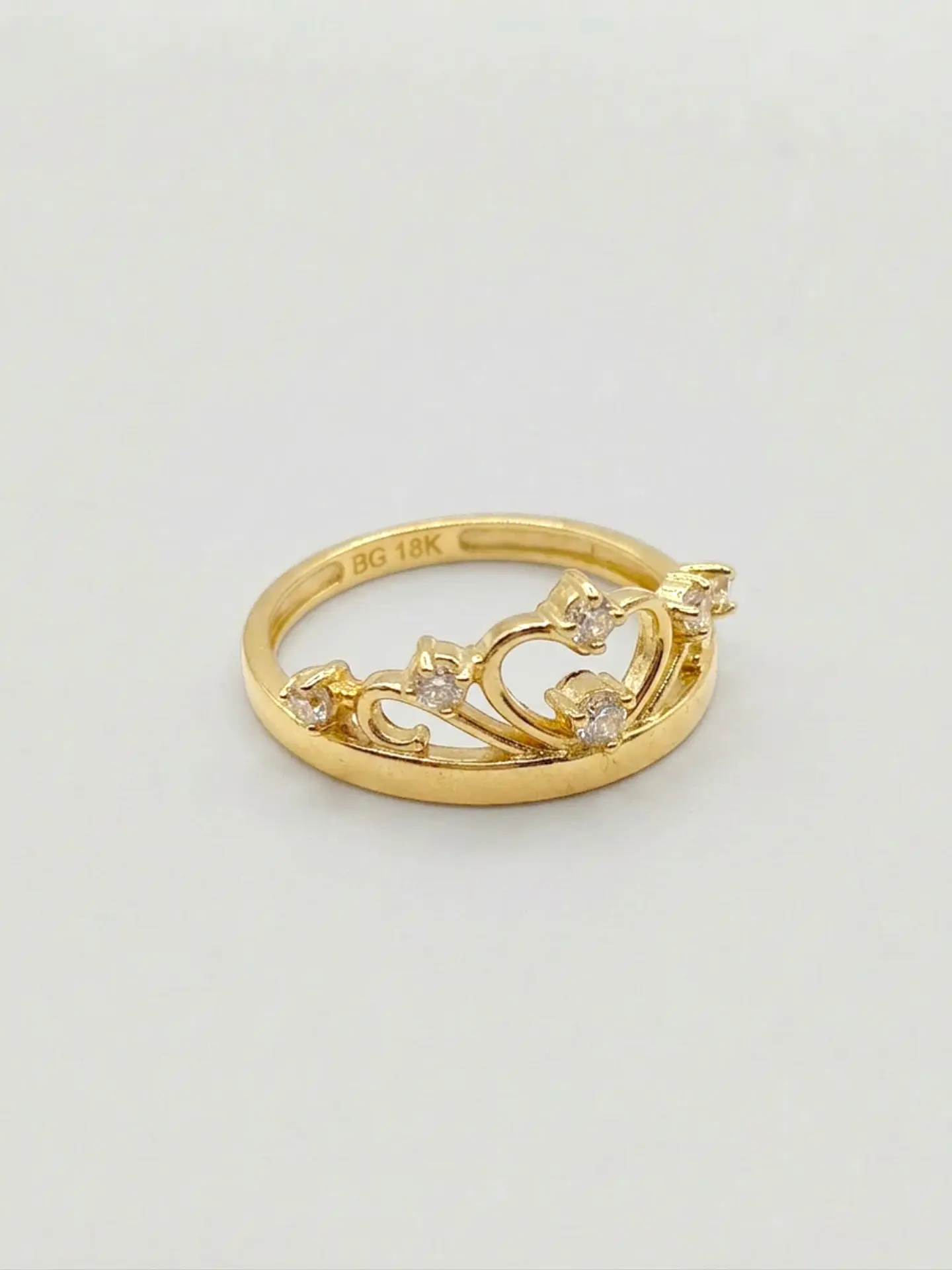 Anillo Corona de Brillo Imperial Circones Oro 18k 6