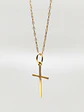 Cadena Cruz Estilizada Devoción Oro 18k - Miniatura 4