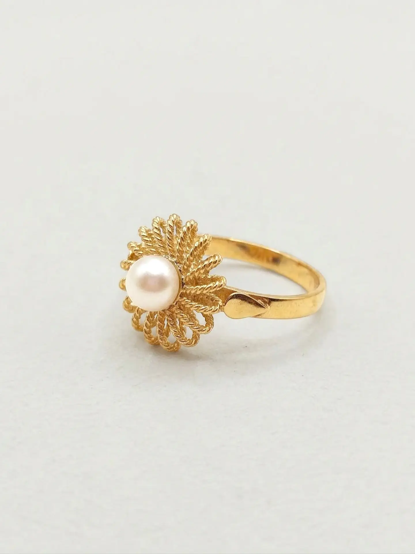 Anillo Sol de Perla Cultivada Oro 18k 4