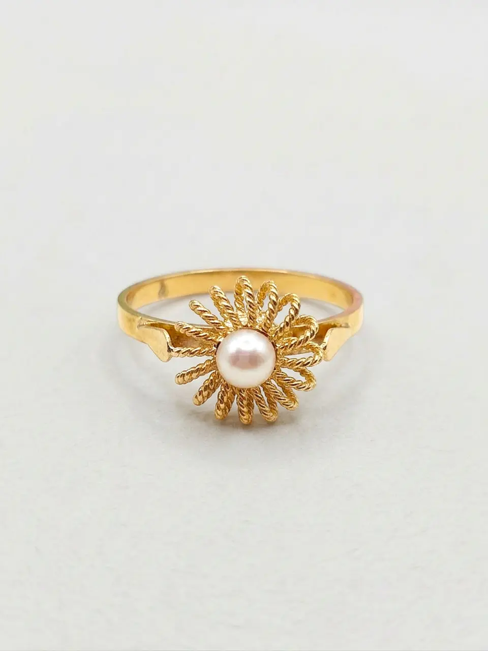 Anillo Sol de Perla Cultivada Oro 18k 1