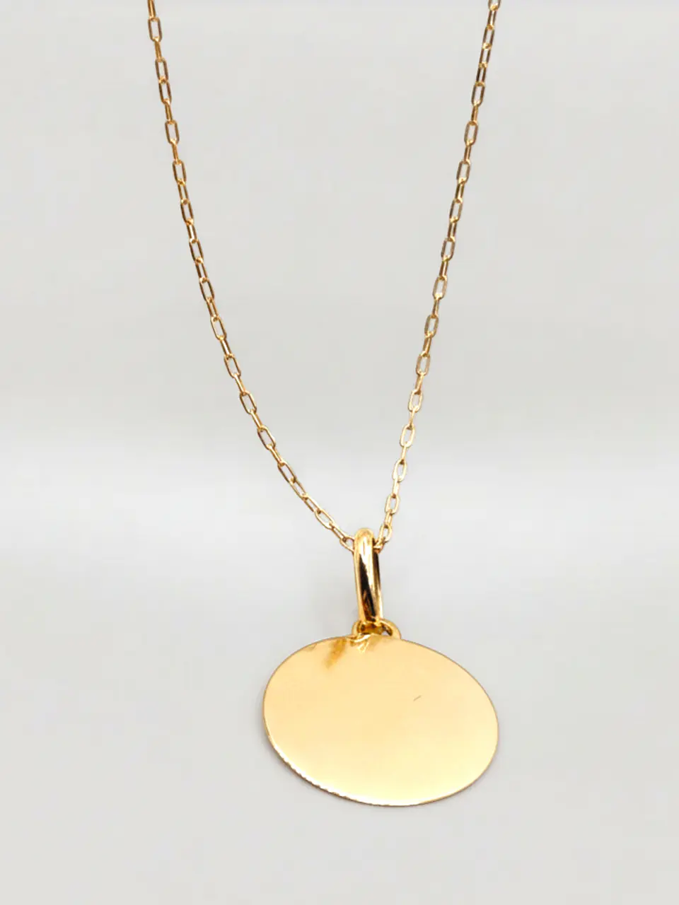 Cadena Disco Espejo Esencia Oro 18k 4