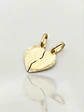 Colgante Corazón Partido Almas Unidas Oro 18k - Miniatura 1