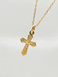 Cadena Fe Sagrada con Cristo Oro 18k - Miniatura 3