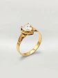 Anillo Corazón de Cristal Circón Oro 18k - Miniatura 4