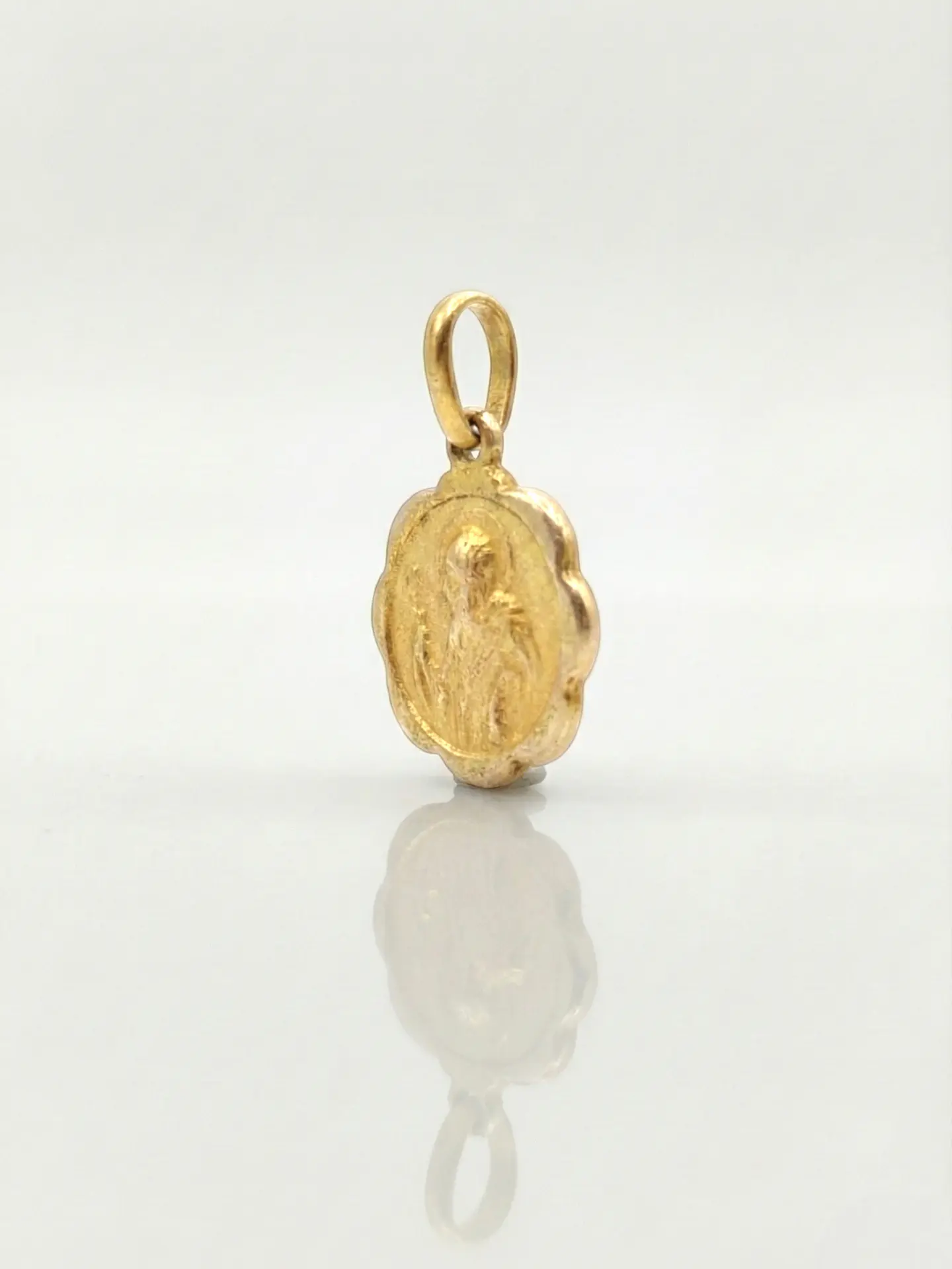 Colgante Protección Medalla San Benito Oro 18k 2